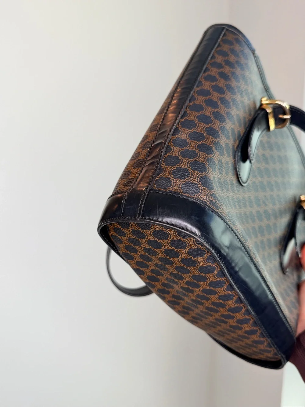 Vintage Celine Macadam Triomphe Canvas Tote